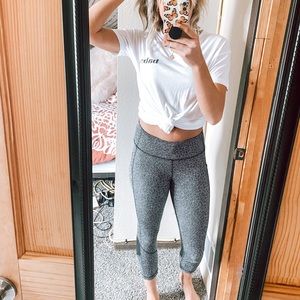 Lululemon Black and White Cropped Leggings